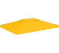 Prolenta Premium - Bâche de toit de pavillon avec conduit de cheminée 310 g/m² 4x3 m Jaune