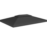 Prolenta Premium - Bâche de toit de pavillon avec conduit de cheminée 310 g/m² 4x3 m noir