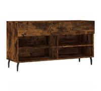 Prolenta Premium - Banc à chaussures chêne fumé 102x35x55 cm bois composite