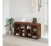 Prolenta Premium - Banc à chaussures chêne fumé 103x30x48 cm bois composite