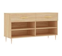 Prolenta Premium - Banc à chaussures Chêne Sonoma 102x35x55 cm Bois composite