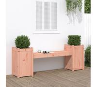 Prolenta Premium - Banc de jardin avec bacs à plantes 180x36x63 cm bois massif Douglas