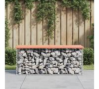 Prolenta Premium - Banc de jardin en gabions 103x44x42 cm bois massif douglas