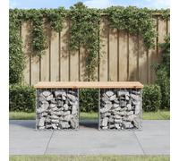 Prolenta Premium - Banc de jardin en gabions 103x44x42 cm pin massif