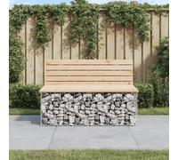Prolenta Premium - Banc de jardin en gabions 103x70x65 cm pin massif
