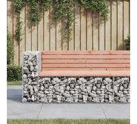 Prolenta Premium - Banc de jardin en gabions 122x71x65,5 cm bois massif douglas
