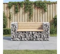 Prolenta Premium - Banc de jardin en gabions 143x71x65,5 cm pin massif