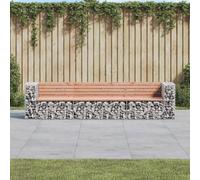 Prolenta Premium - Banc de jardin en gabions 287x71x65,5 cm bois massif douglas