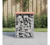 Prolenta Premium - Banc de jardin en gabions 33x31x42 cm bois massif douglas
