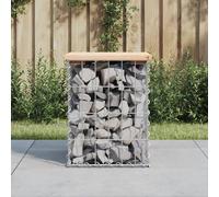 Prolenta Premium - Banc de jardin en gabions 33x31x42 cm pin massif