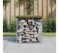 Prolenta Premium - Banc de jardin en gabions 43x44x42 cm Bois de pin imprégné