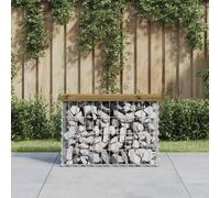 Prolenta Premium - Banc de jardin en gabions 63x31,5x42 cm Bois de pin imprégné