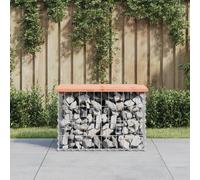 Prolenta Premium - Banc de jardin en gabions 63x44x42 cm bois massif douglas