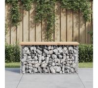 Prolenta Premium - Banc de jardin en gabions 83x31,5x42 cm pin massif