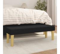 Prolenta Premium - Banc Noir 100x30x30 cm Tissu