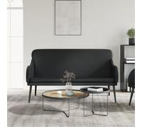 Prolenta Premium - Banc noir 110x76x80 cm similicuir