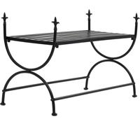 Prolenta Premium - Banc Style vintage en métal 83 x 42 x 55 cm Noir