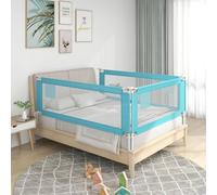 Prolenta Premium - Barrière de lit pour jeunes enfants Bleu 140x25 cm Tissu
