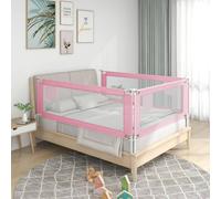 Prolenta Premium - Barrière de lit pour jeunes enfants Rose 150x25 cm Tissu
