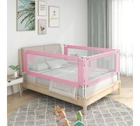 Prolenta Premium - Barrière de lit pour jeunes enfants Rose 160x25 cm Tissu