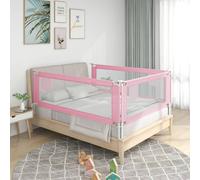 Prolenta Premium - Barrière de lit pour jeunes enfants rose 180x25 cm tissu