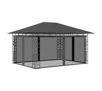 Prolenta Premium - Belvédère Avec Moustiquaire 4x3x2,73 M Anthracite 180 G/M² Anthracite