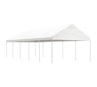 Prolenta Premium - Belvédère Avec Toit Blanc 11,15x4,08x3,22 M Polyéthylène Blanc