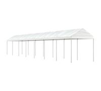Prolenta Premium - Belvédère Avec Toit Blanc 15,61x2,28x2,69 M Polyéthylène Blanc