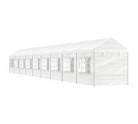 Prolenta Premium - Belvédère Avec Toit Blanc 20,07x2,28x2,69 M Polyéthylène Blanc