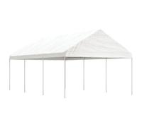 Prolenta Premium - Belvédère Avec Toit Blanc 6,69x4,08x3,22 M Polyéthylène Blanc