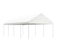 Prolenta Premium - Belvédère Avec Toit Blanc 8,92x4,08x3,22 M Polyéthylène Blanc