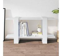 Prolenta Premium - Bibliothèque blanche 100x30x51 cm bois composite