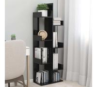 Prolenta Premium - Bibliothèque noire 48x25,5x140 cm bois composite