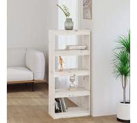 Prolenta Premium - Bibliothèque/Séparation de pièce Blanc 60x30x135,5 cm Pin massif