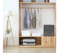 Prolenta Premium - Boîtes de rangement 2 pcs. tissu 43x34x23 cm anthracite