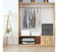 Prolenta Premium - Boîtes de rangement 2 pcs. tissu 50x30x25 cm anthracite