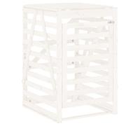 Prolenta Premium - Box pour poubelles blanc 84x90x128,5 cm pin massif