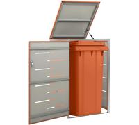 Prolenta Premium - Box pour poubelles pour 1 tonne 69x77,5x112,5 cm acier inoxydable
