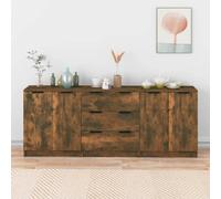 Prolenta Premium - Buffet 3 pièces chêne fumé bois composite