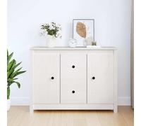 Prolenta Premium - Buffet blanc 100x35x74 cm pin massif