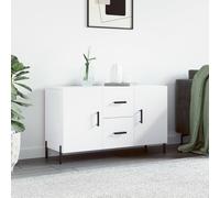 Prolenta Premium - Buffet blanc 100x36x60 cm en bois composite