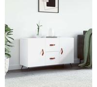 Prolenta Premium - Buffet blanc 100x36x60 cm en bois composite