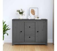 Prolenta Premium - Buffet gris 100x35x74 cm pin massif