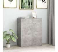 Prolenta Premium - Buffet gris béton 60x30x75 cm bois composite