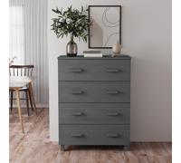 Prolenta Premium - Buffet HAMAR gris foncé 79x40x103,5 cm pin massif