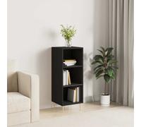 Prolenta Premium - Buffet noir 34,5x32,5x90 cm bois composite