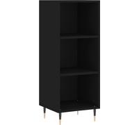 Prolenta Premium - Buffet noir 34,5x32,5x90 cm bois composite