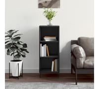 Prolenta Premium - Buffet noir 34,5x32,5x90 cm bois composite