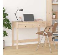 Prolenta Premium - Bureau avec tiroirs 100x50x78 cm pin massif