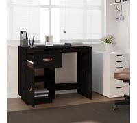 Prolenta Premium - Bureau noir 95x50x75cm pin massif